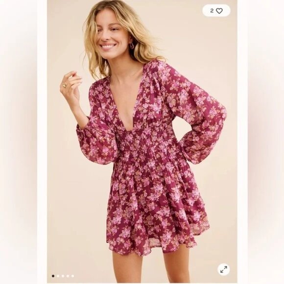 NWT Free People Keep You Mini Dress SZ M - Picture 1 of 12